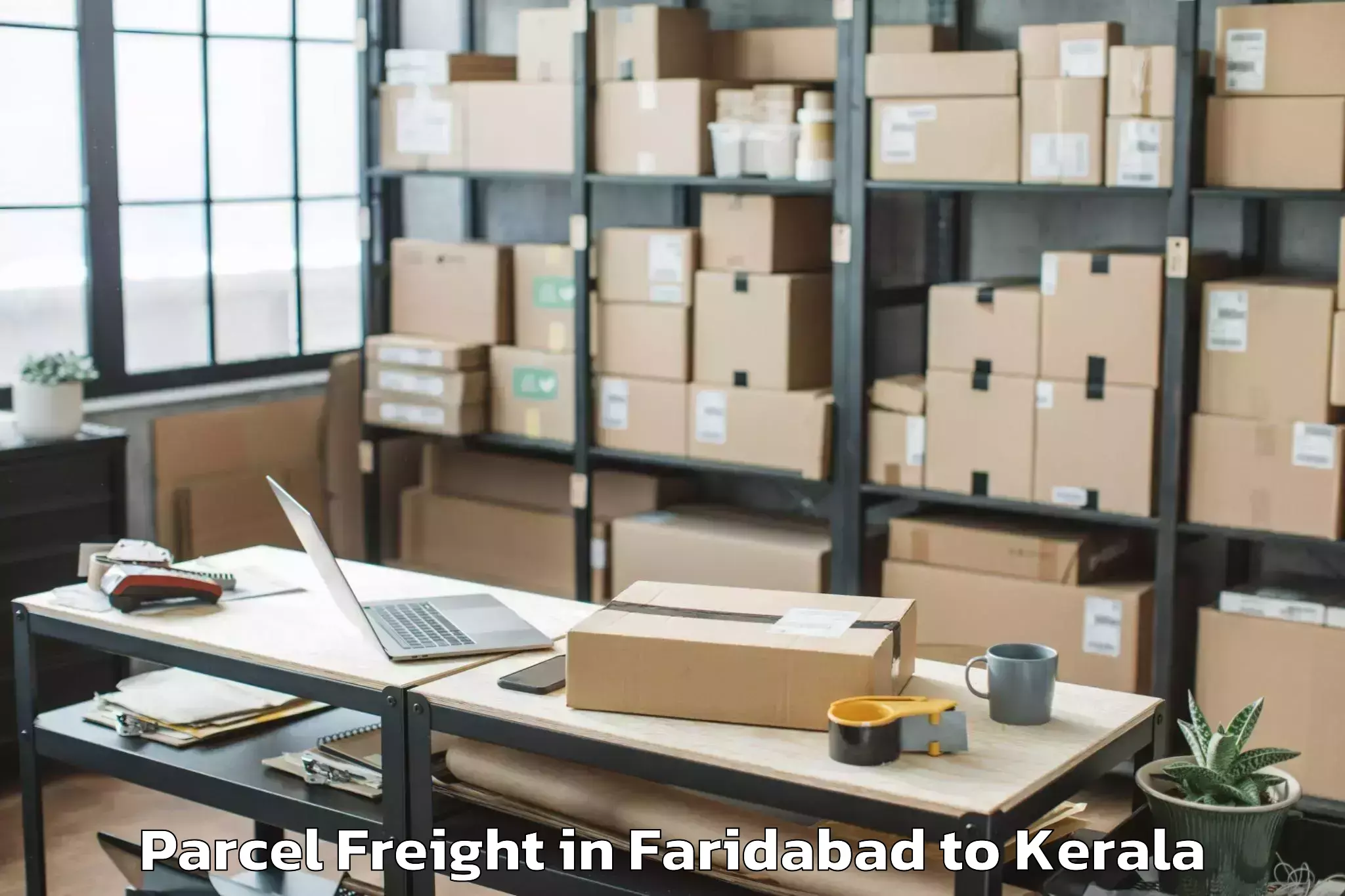 Book Faridabad to Pandalam Parcel Freight Online